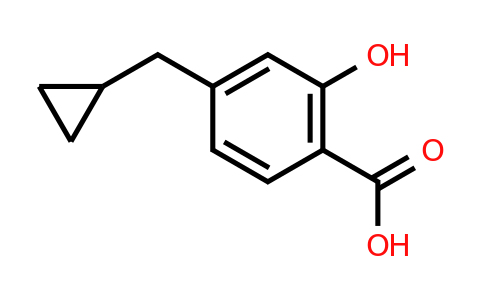 CAS 1243359-74-1 | 4-(Cyclopropylmethyl)-2-hydroxybenzoic acid