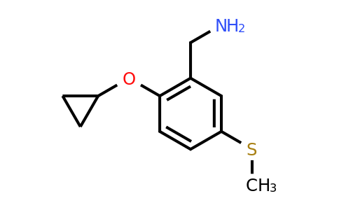 CAS 1243359-76-3 | (2-Cyclopropoxy-5-(methylthio)phenyl)methanamine