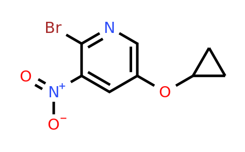 CAS 1243359-78-5 | 2-Bromo-5-cyclopropoxy-3-nitropyridine