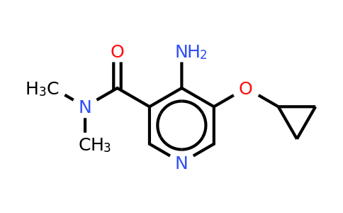 CAS 1243359-79-6 | 4-Amino-5-cyclopropoxy-N,n-dimethylnicotinamide