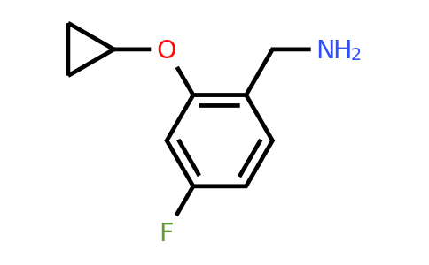 CAS 1243359-89-8 | (2-Cyclopropoxy-4-fluorophenyl)methanamine