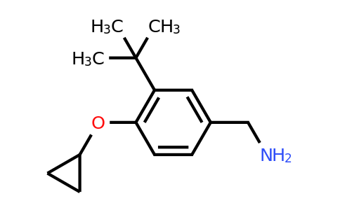 CAS 1243359-92-3 | (3-Tert-butyl-4-cyclopropoxyphenyl)methanamine