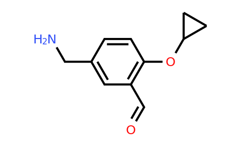 CAS 1243359-98-9 | 5-(Aminomethyl)-2-cyclopropoxybenzaldehyde