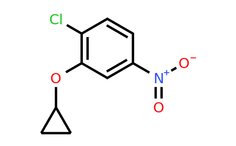 CAS 1243360-11-3 | 1-Chloro-2-cyclopropoxy-4-nitrobenzene