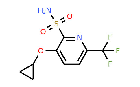 CAS 1243360-25-9 | 3-Cyclopropoxy-6-(trifluoromethyl)pyridine-2-sulfonamide