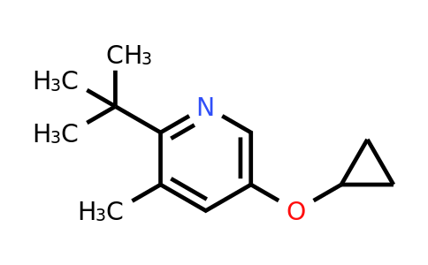 CAS 1243360-49-7 | 2-Tert-butyl-5-cyclopropoxy-3-methylpyridine