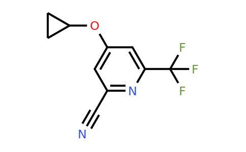 CAS 1243360-50-0 | 4-Cyclopropoxy-6-(trifluoromethyl)picolinonitrile