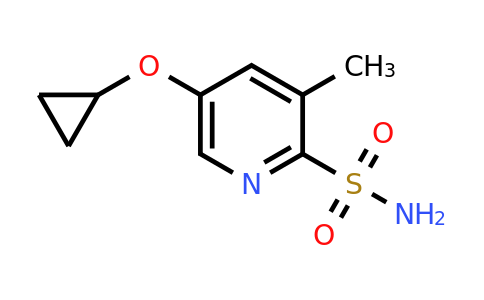 CAS 1243360-53-3 | 5-Cyclopropoxy-3-methylpyridine-2-sulfonamide