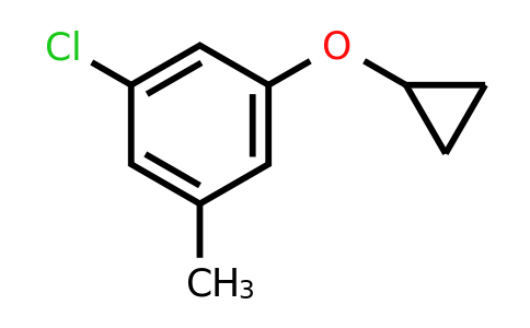 CAS 1243360-54-4 | 1-Chloro-3-cyclopropoxy-5-methylbenzene