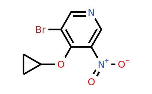 CAS 1243360-69-1 | 3-Bromo-4-cyclopropoxy-5-nitropyridine