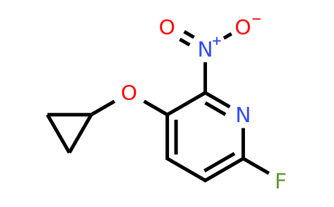 CAS 1243360-78-2 | 3-Cyclopropoxy-6-fluoro-2-nitropyridine