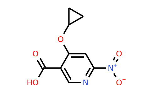 CAS 1243360-83-9 | 4-Cyclopropoxy-6-nitronicotinic acid