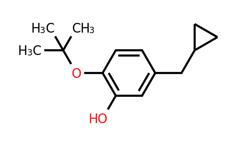 CAS 1243360-85-1 | 2-Tert-butoxy-5-(cyclopropylmethyl)phenol
