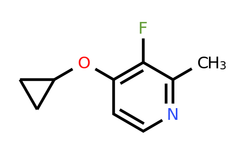 CAS 1243360-87-3 | 4-Cyclopropoxy-3-fluoro-2-methylpyridine