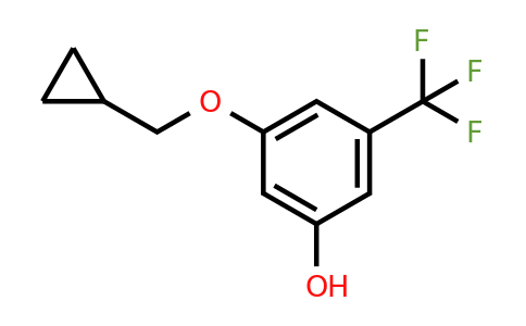 CAS 1243360-91-9 | 3-(Cyclopropylmethoxy)-5-(trifluoromethyl)phenol