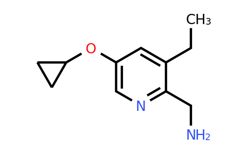 CAS 1243361-02-5 | (5-Cyclopropoxy-3-ethylpyridin-2-YL)methanamine