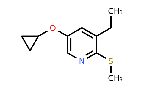CAS 1243361-06-9 | 5-Cyclopropoxy-3-ethyl-2-(methylsulfanyl)pyridine