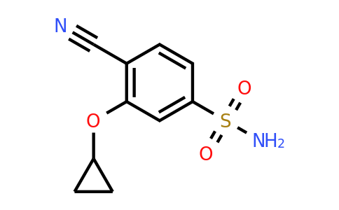 CAS 1243361-07-0 | 4-Cyano-3-cyclopropoxybenzenesulfonamide