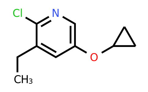 CAS 1243361-10-5 | 2-Chloro-5-cyclopropoxy-3-ethylpyridine