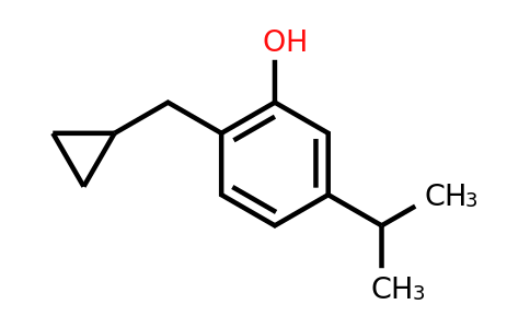 CAS 1243361-15-0 | 2-(Cyclopropylmethyl)-5-(propan-2-YL)phenol