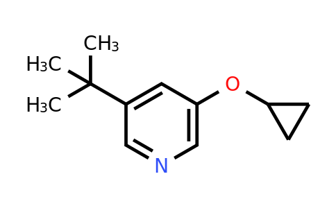 CAS 1243361-26-3 | 3-Tert-butyl-5-cyclopropoxypyridine