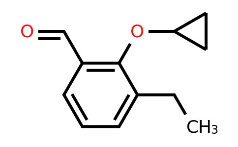 CAS 1243361-29-6 | 2-Cyclopropoxy-3-ethylbenzaldehyde