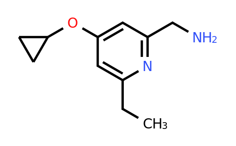 CAS 1243361-36-5 | (4-Cyclopropoxy-6-ethylpyridin-2-YL)methanamine