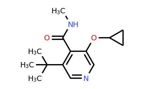 CAS 1243361-42-3 | 3-Tert-butyl-5-cyclopropoxy-N-methylisonicotinamide