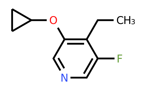 CAS 1243361-47-8 | 3-Cyclopropoxy-4-ethyl-5-fluoropyridine