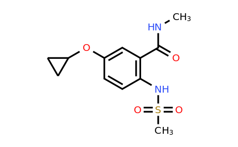 CAS 1243361-48-9 | 5-Cyclopropoxy-N-methyl-2-(methylsulfonamido)benzamide