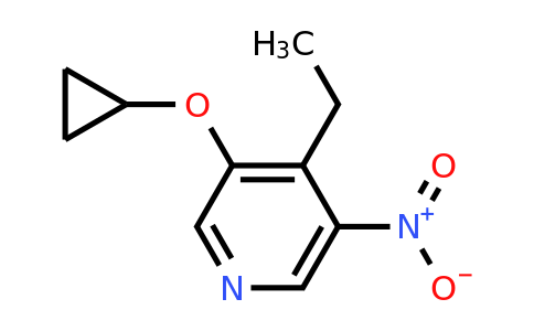 CAS 1243361-51-4 | 3-Cyclopropoxy-4-ethyl-5-nitropyridine