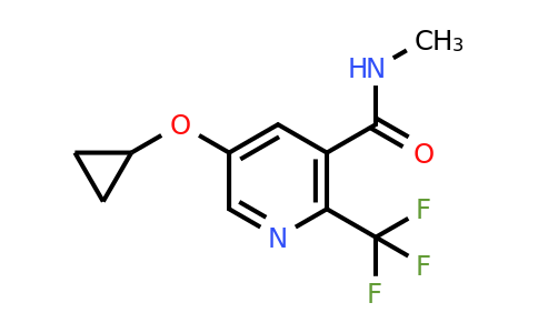 CAS 1243361-52-5 | 5-Cyclopropoxy-N-methyl-2-(trifluoromethyl)nicotinamide