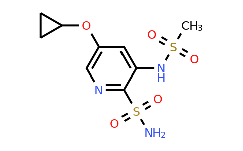 CAS 1243361-54-7 | 5-Cyclopropoxy-3-(methylsulfonamido)pyridine-2-sulfonamide
