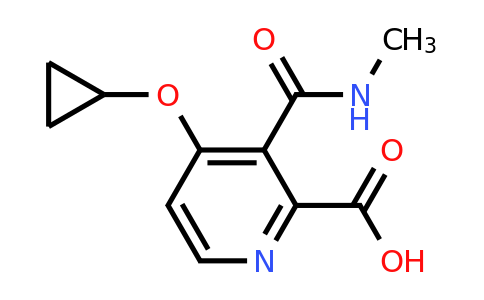 CAS 1243361-64-9 | 4-Cyclopropoxy-3-(methylcarbamoyl)picolinic acid