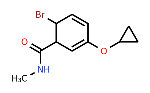 CAS 1243361-67-2 | 6-Bromo-3-cyclopropoxy-N-methylcyclohexa-2,4-dienecarboxamide