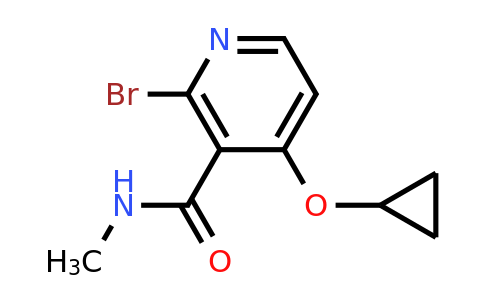 CAS 1243361-74-1 | 2-Bromo-4-cyclopropoxy-N-methylnicotinamide