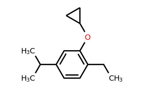 CAS 1243361-75-2 | 2-Cyclopropoxy-1-ethyl-4-isopropylbenzene