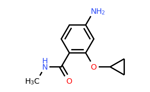 CAS 1243361-79-6 | 4-Amino-2-cyclopropoxy-N-methylbenzamide
