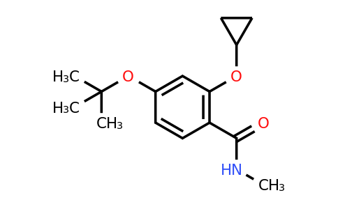 CAS 1243361-84-3 | 4-Tert-butoxy-2-cyclopropoxy-N-methylbenzamide