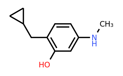 CAS 1243361-85-4 | 2-(Cyclopropylmethyl)-5-(methylamino)phenol