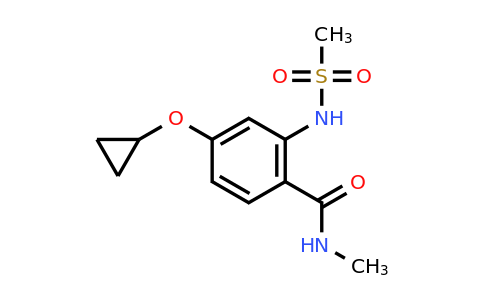 CAS 1243361-90-1 | 4-Cyclopropoxy-N-methyl-2-(methylsulfonamido)benzamide