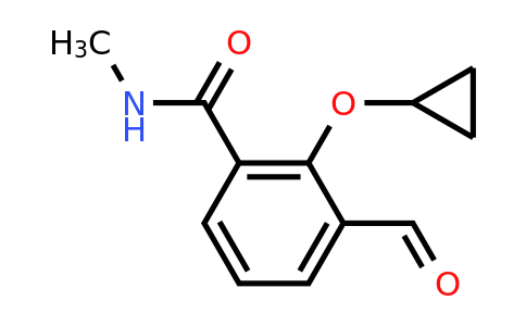 CAS 1243362-01-7 | 2-Cyclopropoxy-3-formyl-N-methylbenzamide