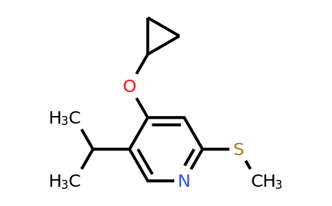 CAS 1243362-08-4 | 4-Cyclopropoxy-5-isopropyl-2-(methylthio)pyridine