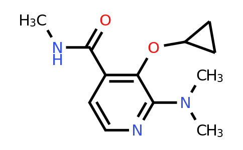 CAS 1243362-14-2 | 3-Cyclopropoxy-2-(dimethylamino)-N-methylisonicotinamide