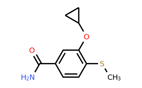 CAS 1243362-17-5 | 3-Cyclopropoxy-4-(methylthio)benzamide