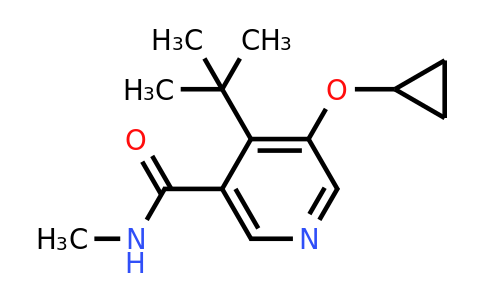 CAS 1243362-24-4 | 4-Tert-butyl-5-cyclopropoxy-N-methylnicotinamide