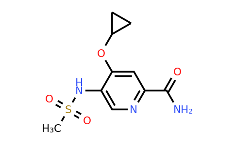 CAS 1243362-27-7 | 4-Cyclopropoxy-5-(methylsulfonamido)picolinamide