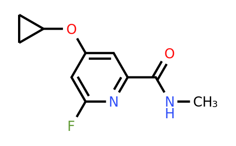 CAS 1243362-37-9 | 4-Cyclopropoxy-6-fluoro-N-methylpicolinamide