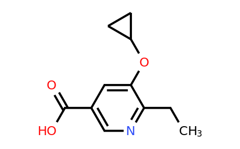 CAS 1243362-38-0 | 5-Cyclopropoxy-6-ethylnicotinic acid