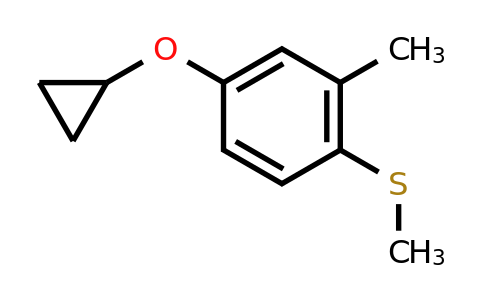 CAS 1243362-40-4 | (4-Cyclopropoxy-2-methylphenyl)(methyl)sulfane